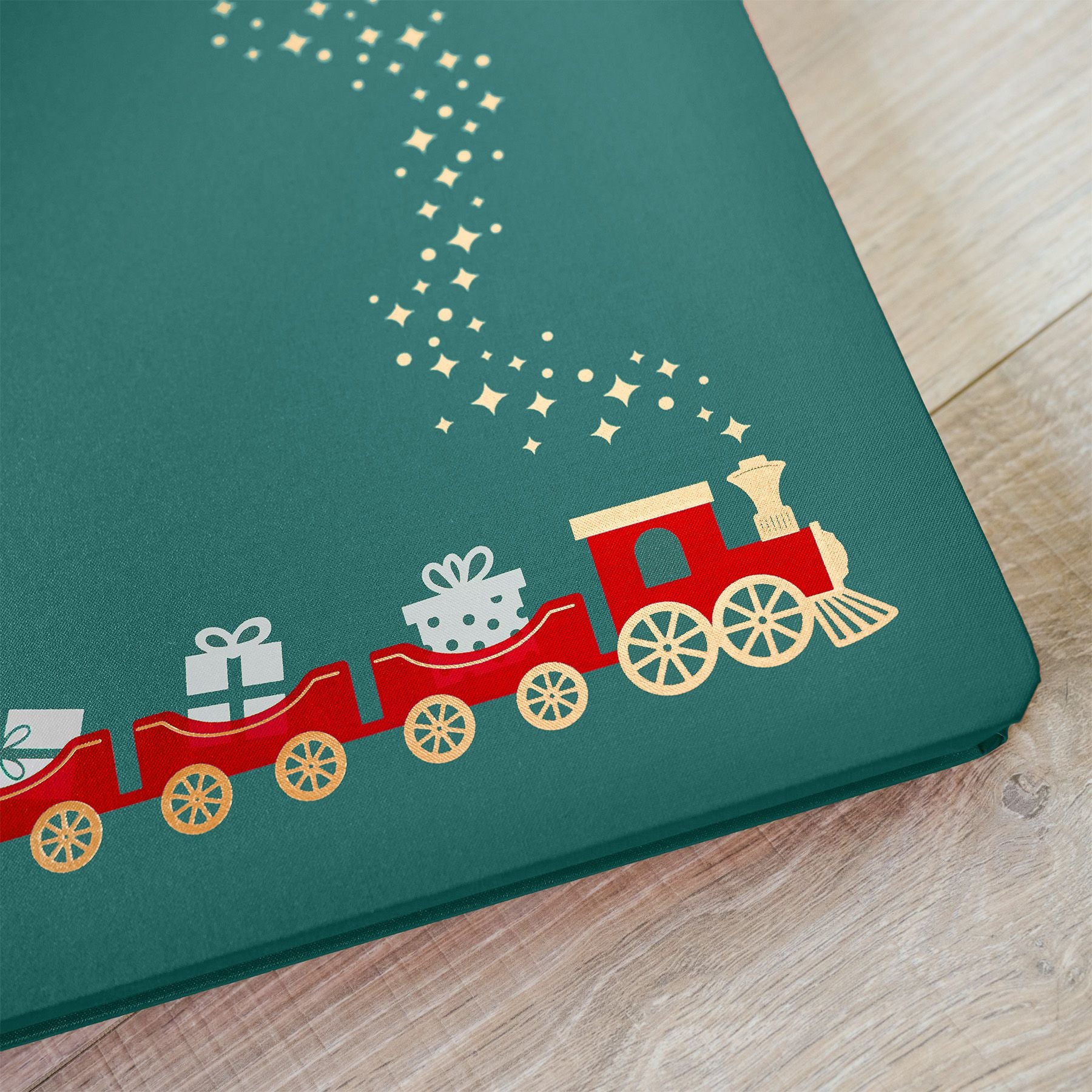 12X12アルバムカバー　ハンターグリーン　サンタズワークショップ